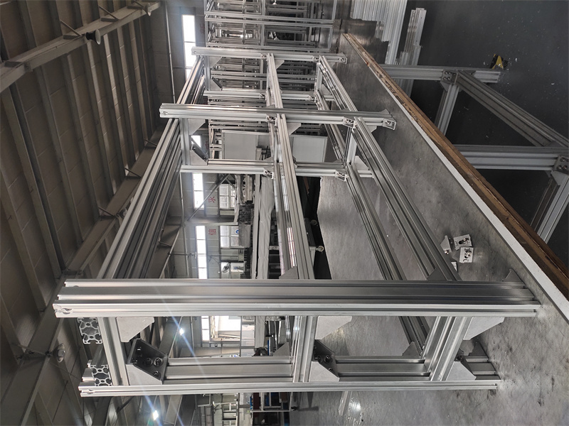 工業(yè)鋁型材玻璃圍欄框架機架