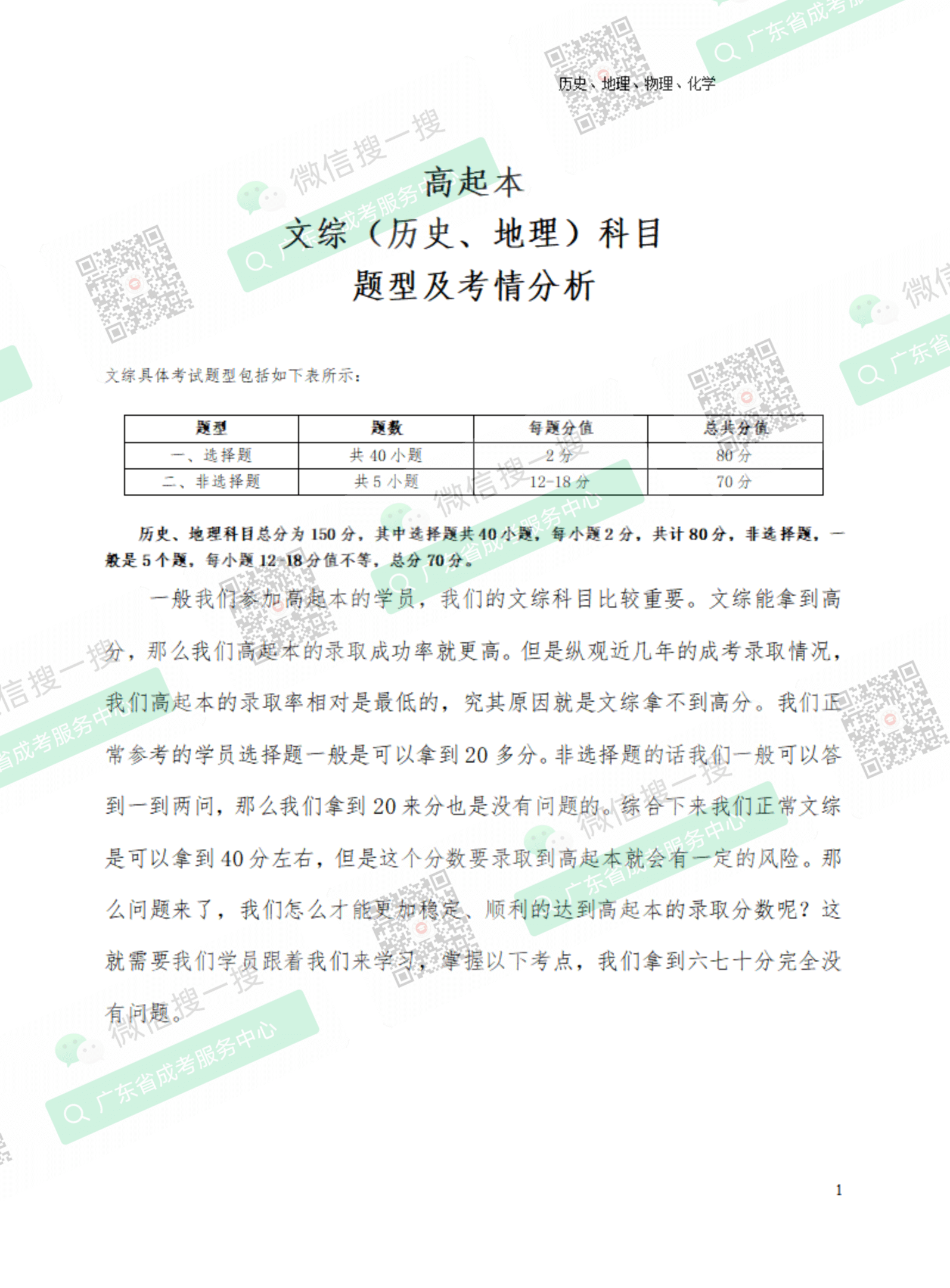 2021年廣東成人高考復(fù)習(xí)資料：高起點(diǎn)歷史地理科目（電子版，可下載）