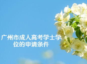 廣州市成人高考學士學位